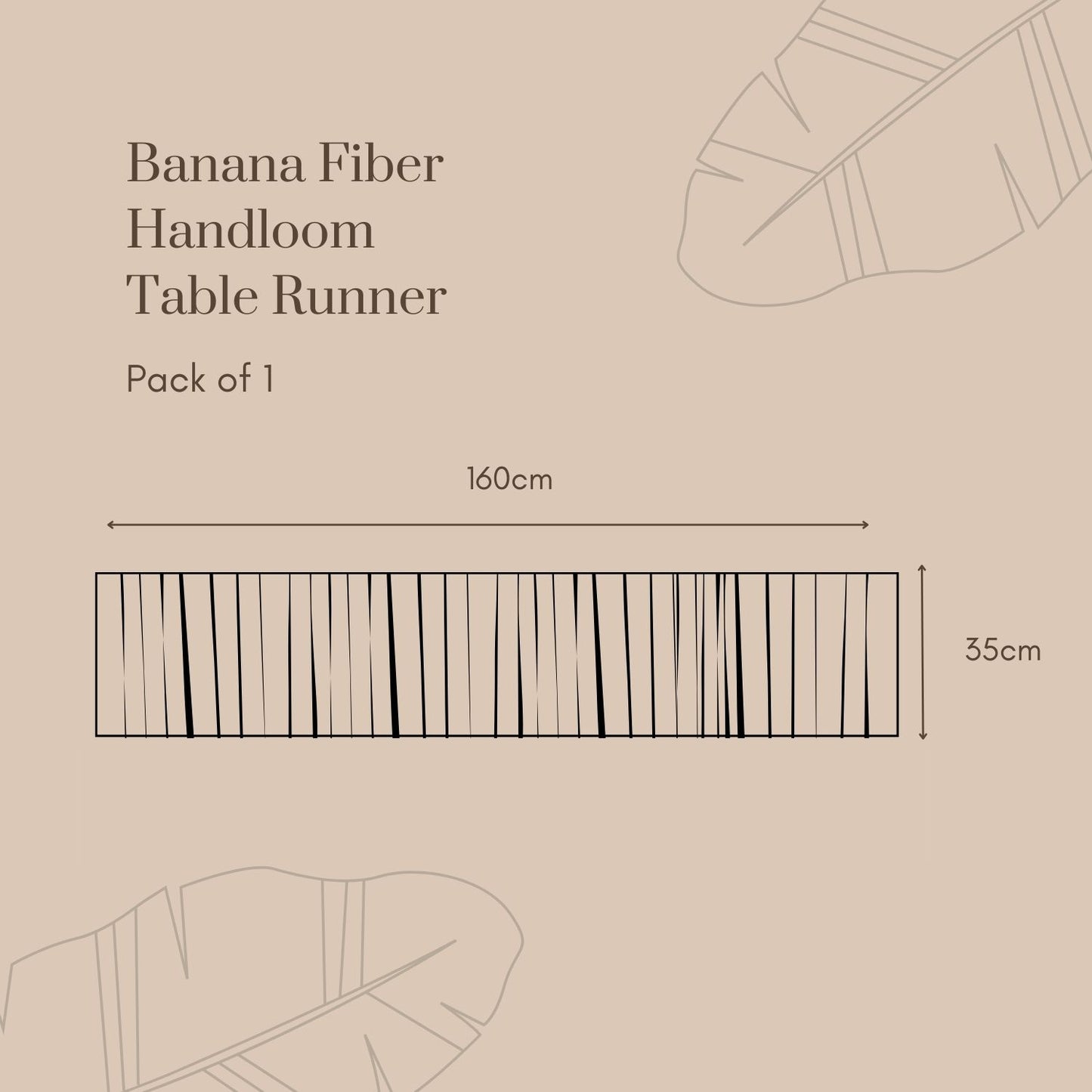 Banana Fiber Handloom Table Runner