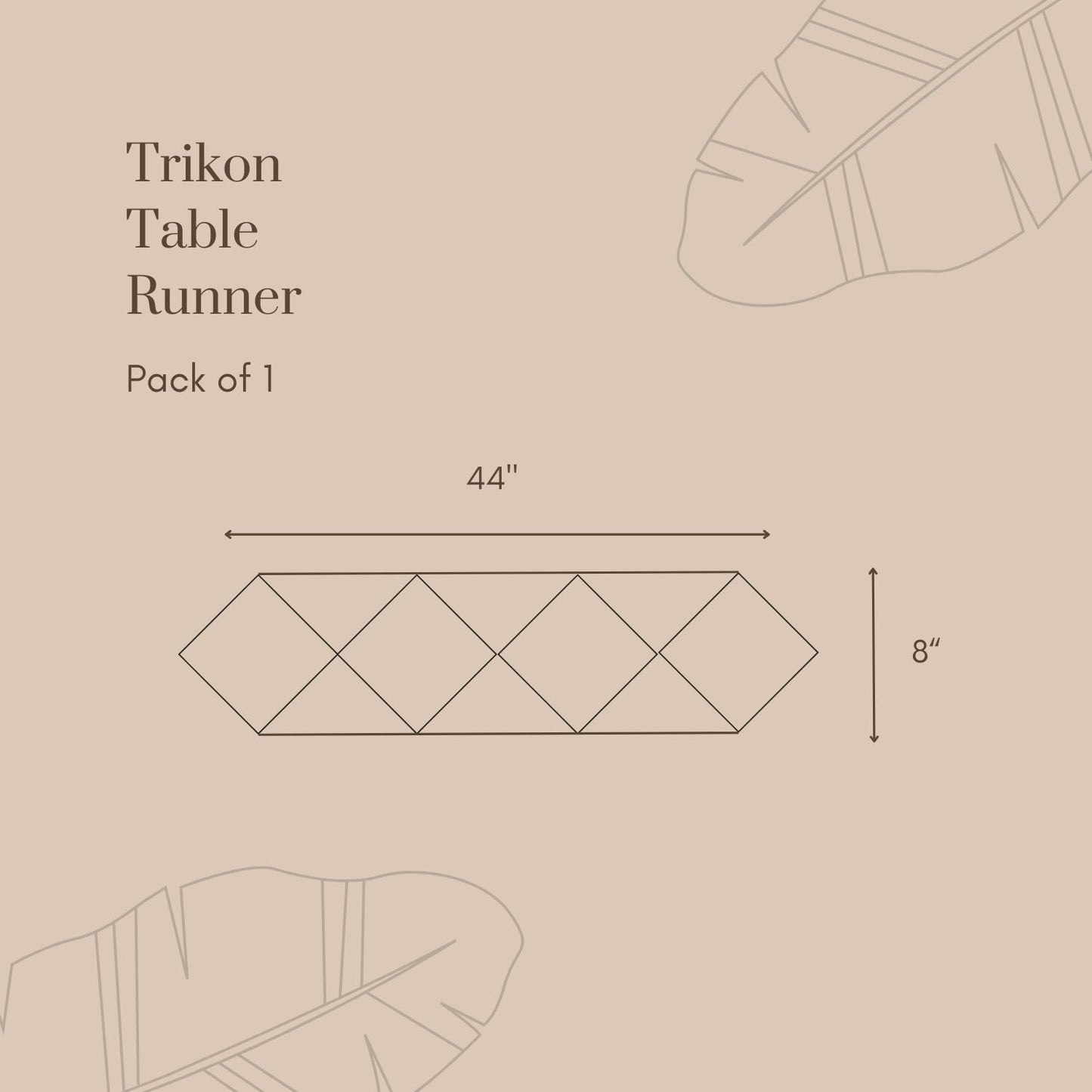Banana Fiber Tricon Table Runner