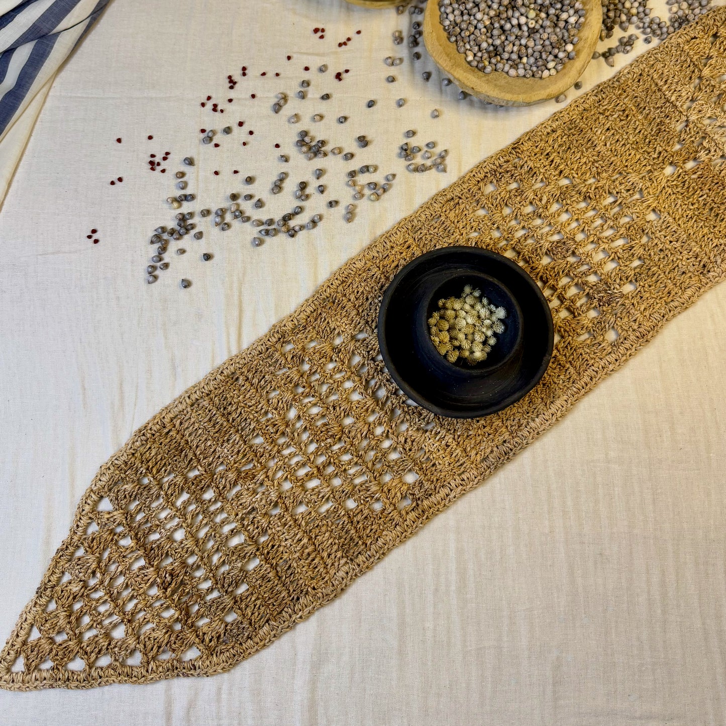 Banana Fiber Tricon Table Runner