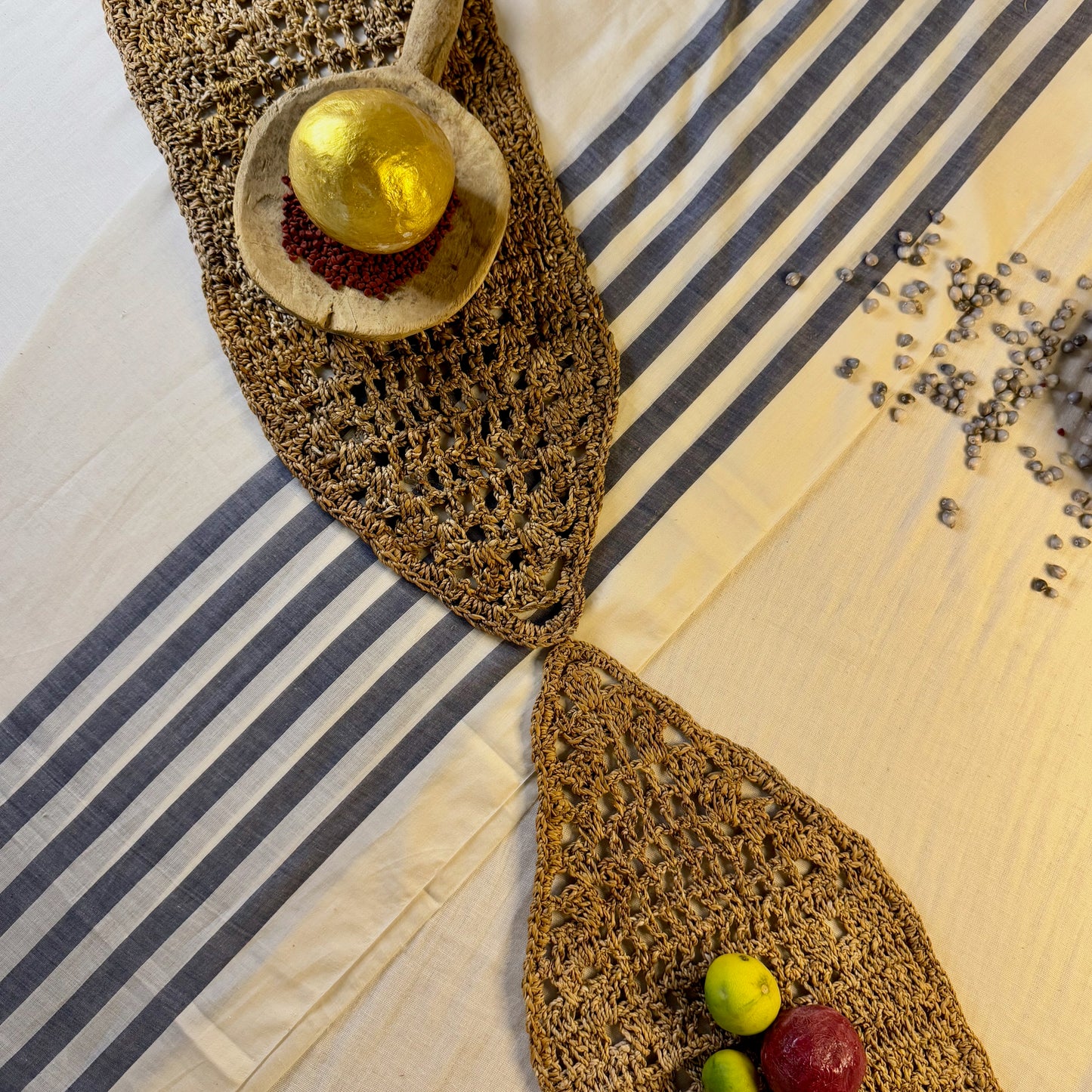 Banana Fiber Tricon Table Runner