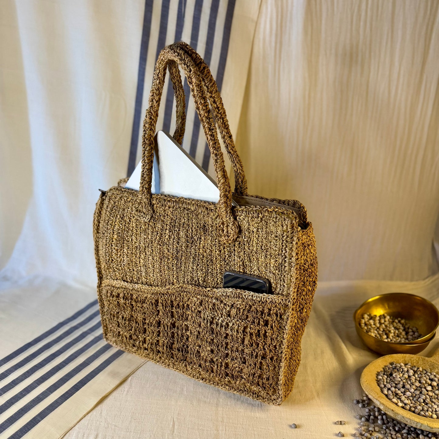 Laptop bag with laptop