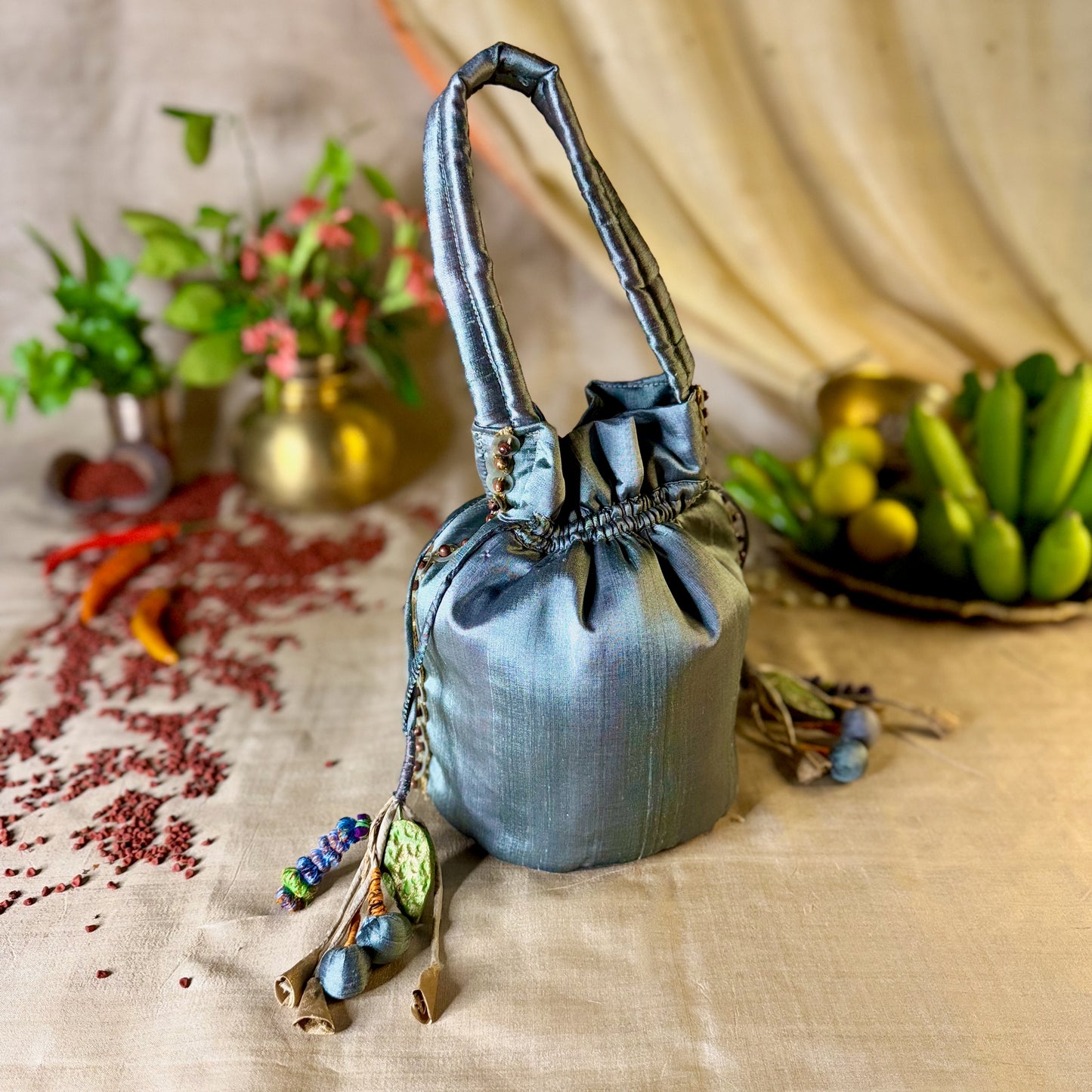 Blue Potli Bag