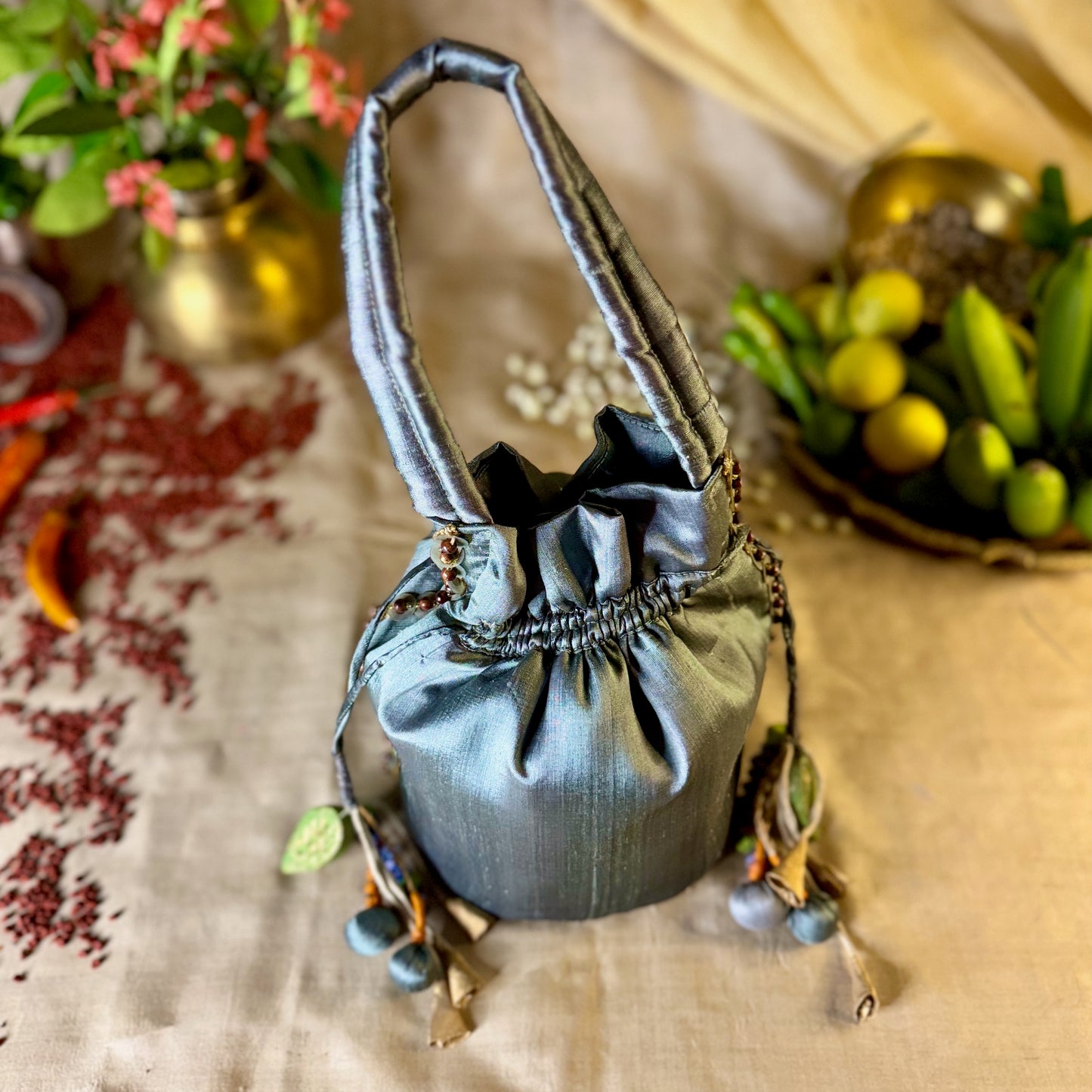 Blue Potli Bag