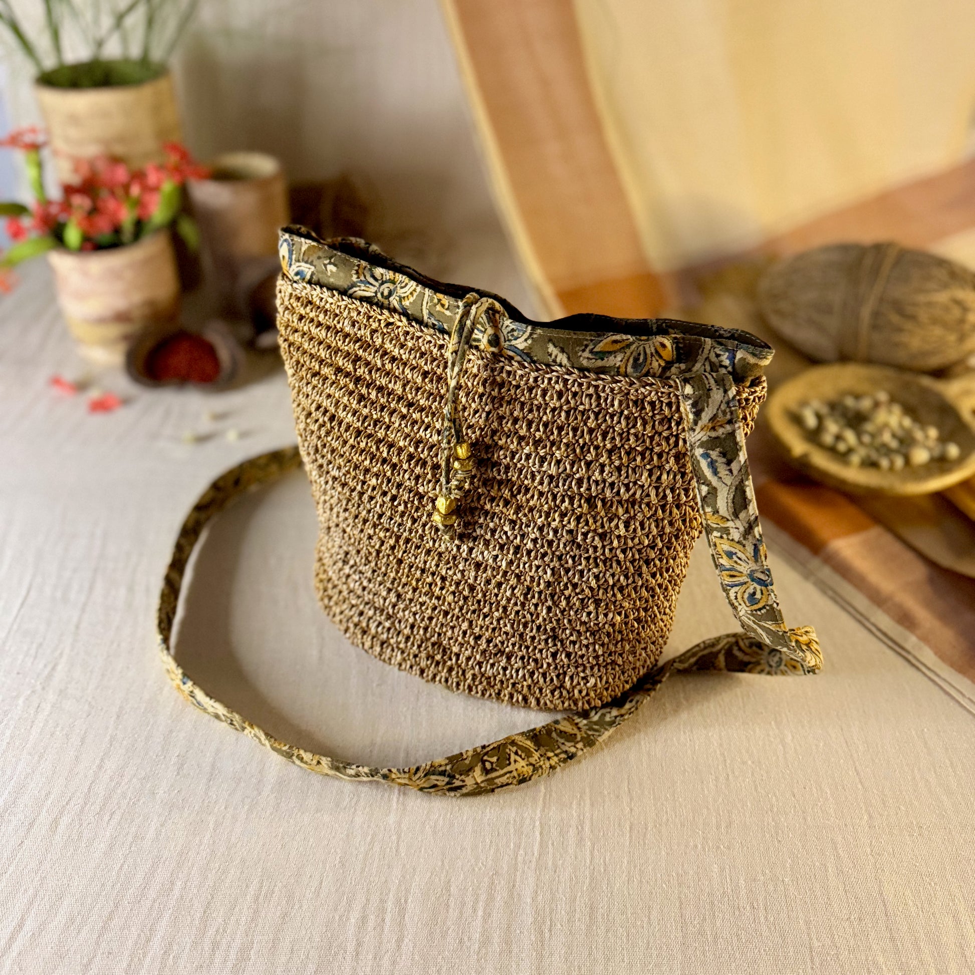 Banana fibre and cloth bag