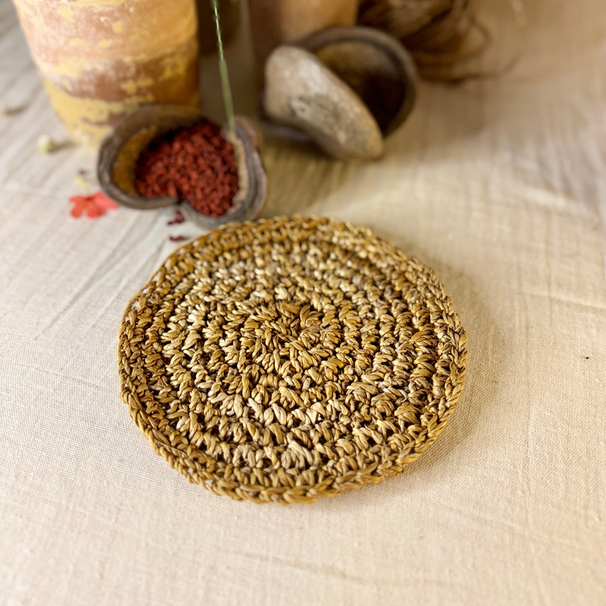 crochet dressing table mats Hygge Table Mat - Free Crochet Pattern