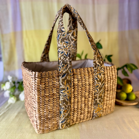 Large Water Hyacinth Basket Bag