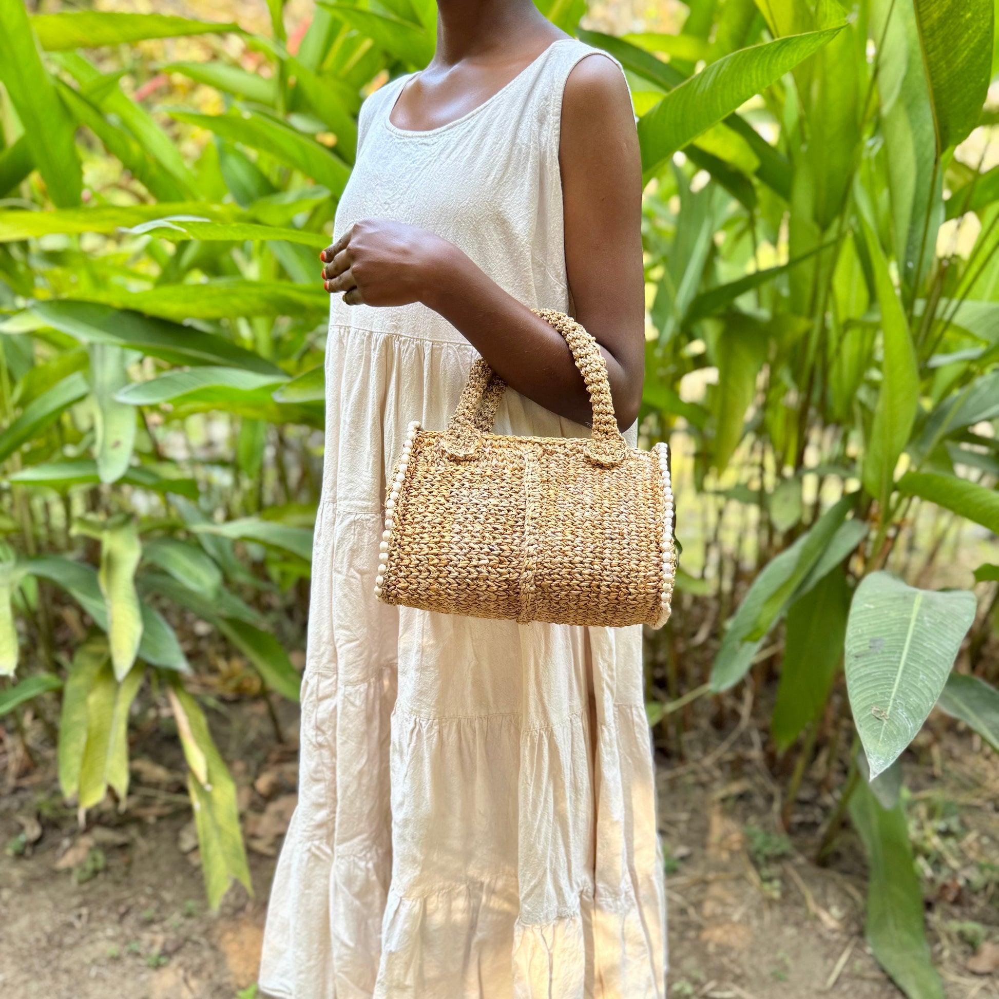 Manjula Handbag with Model