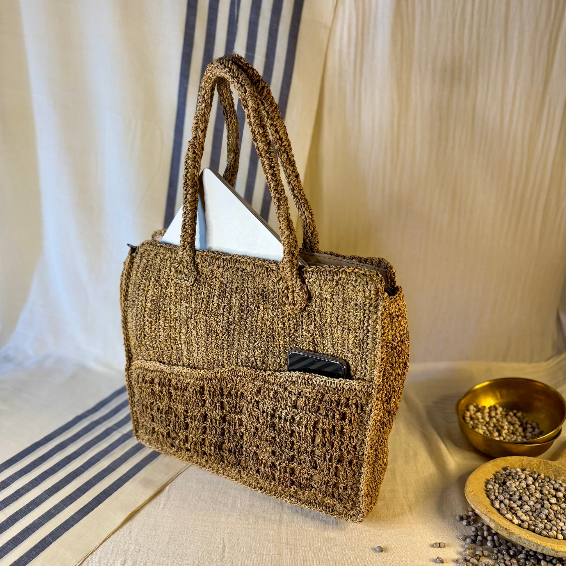 Laptop bag with laptop