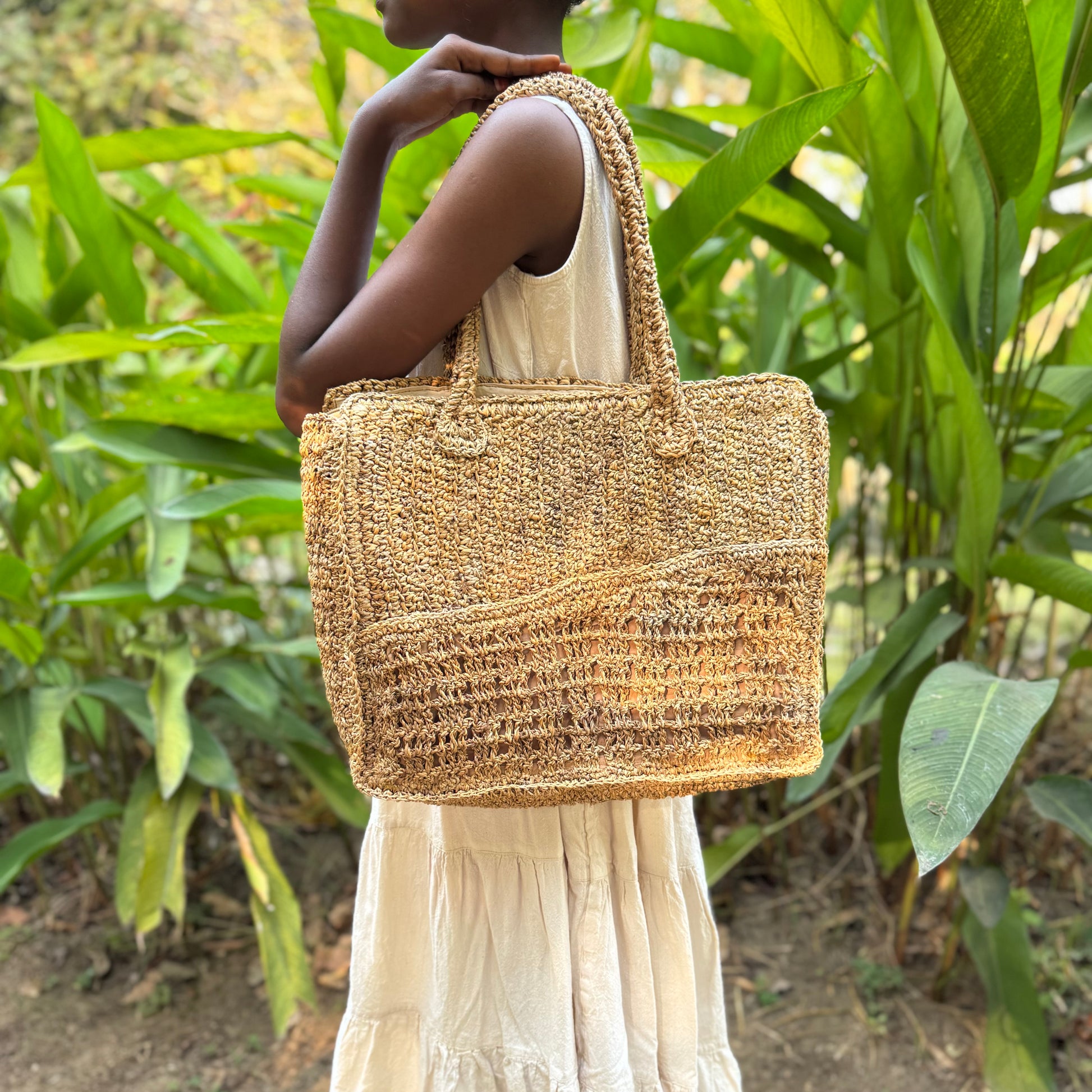 laptop bag with model